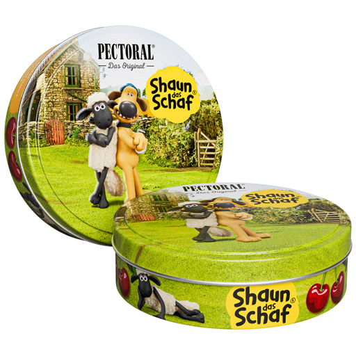 PECTORAL für Kinder Shaun das Schaf Dose Bitzer  60 g  Bonbons