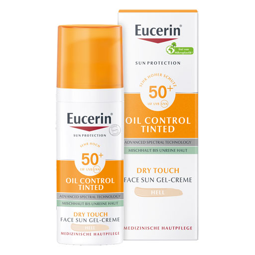 EUCERIN Sun Oil Control tinted Creme LSF 50  hell  50 ml  Creme
