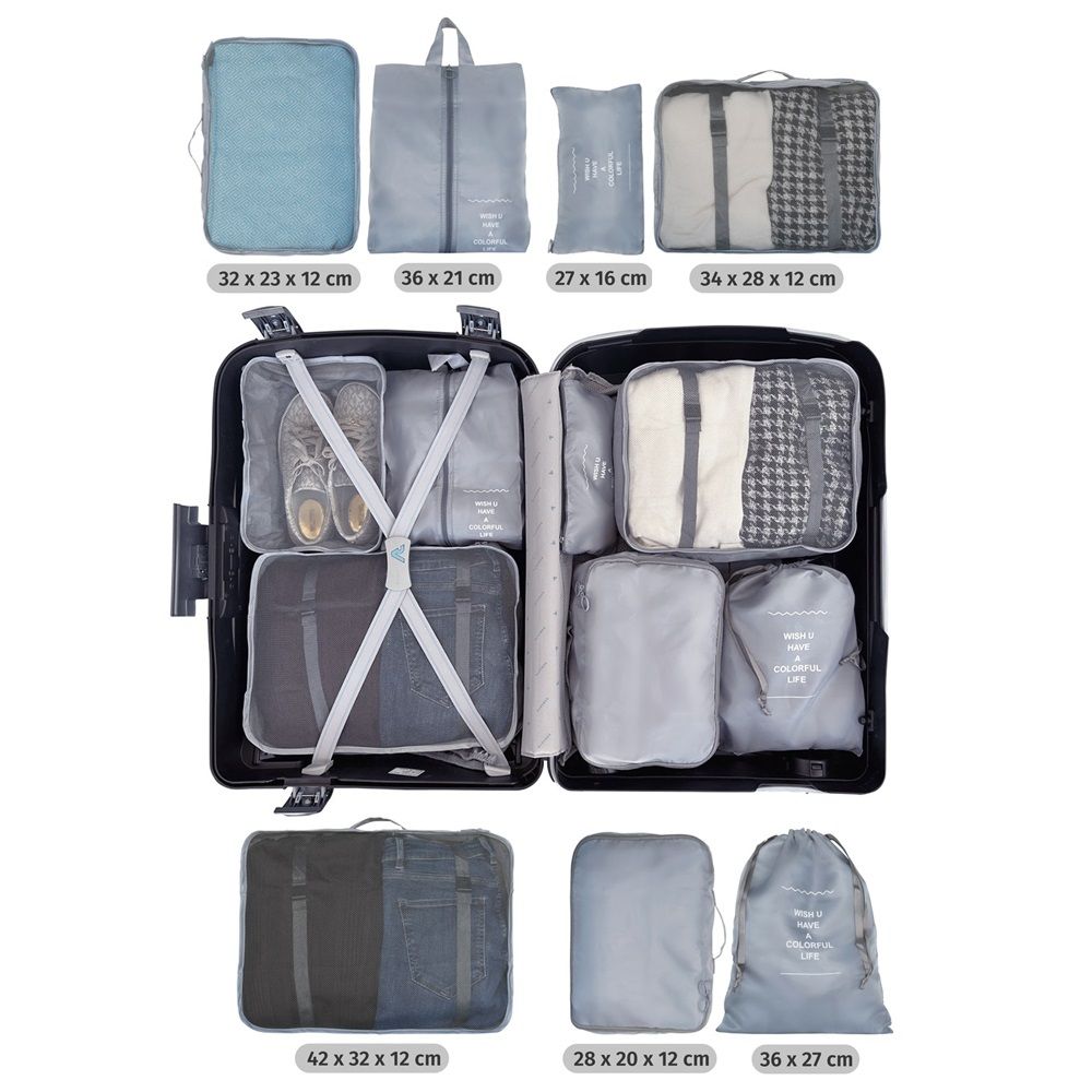 IVOL Set mit 7 Packwürfel Koffer-Organizer