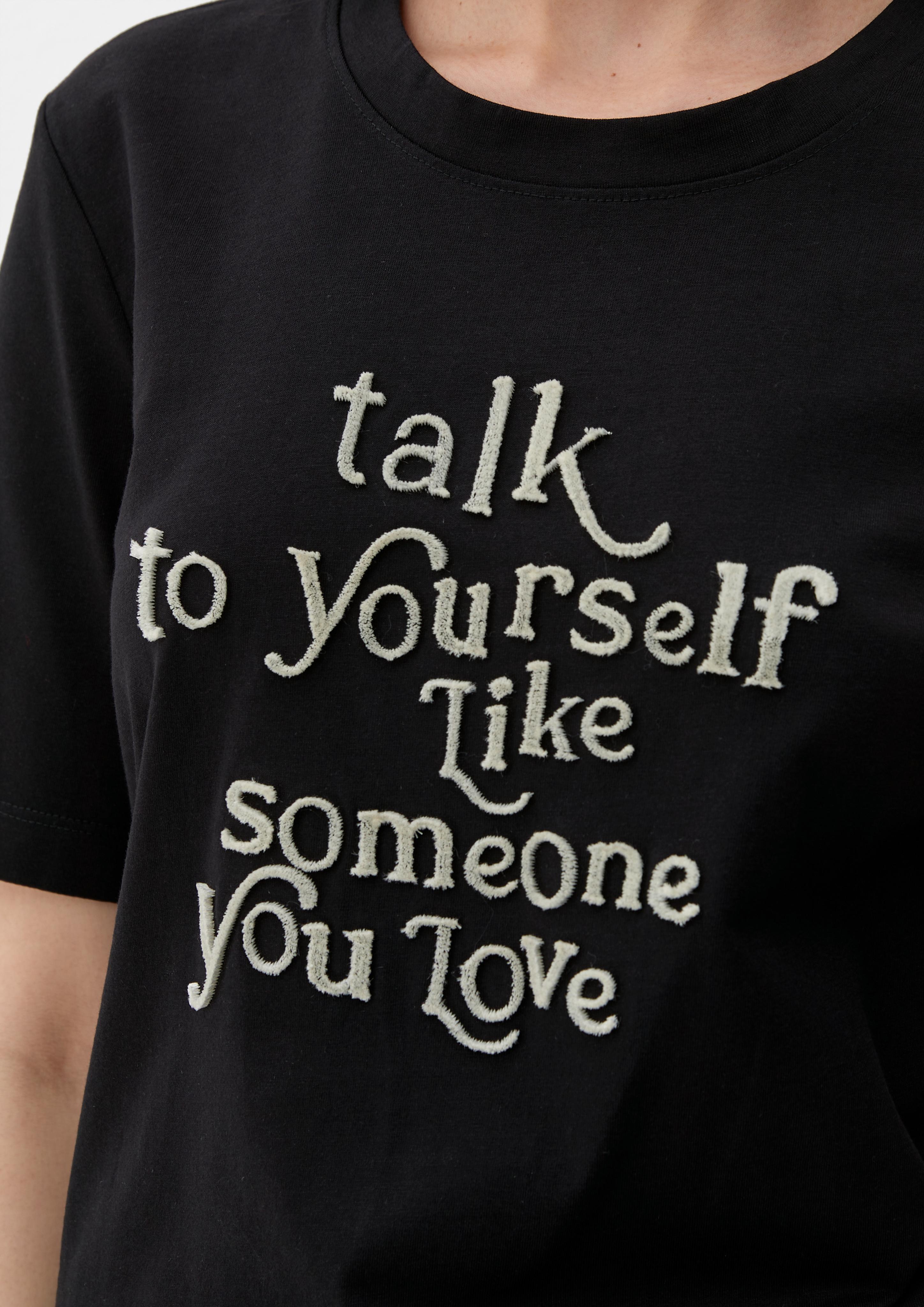 T-Shirt mit Flockprint  2132771-99D0