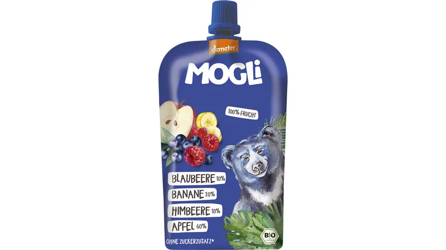 MOGLi Bio Quetschie Blaubeere Banane 120 g
