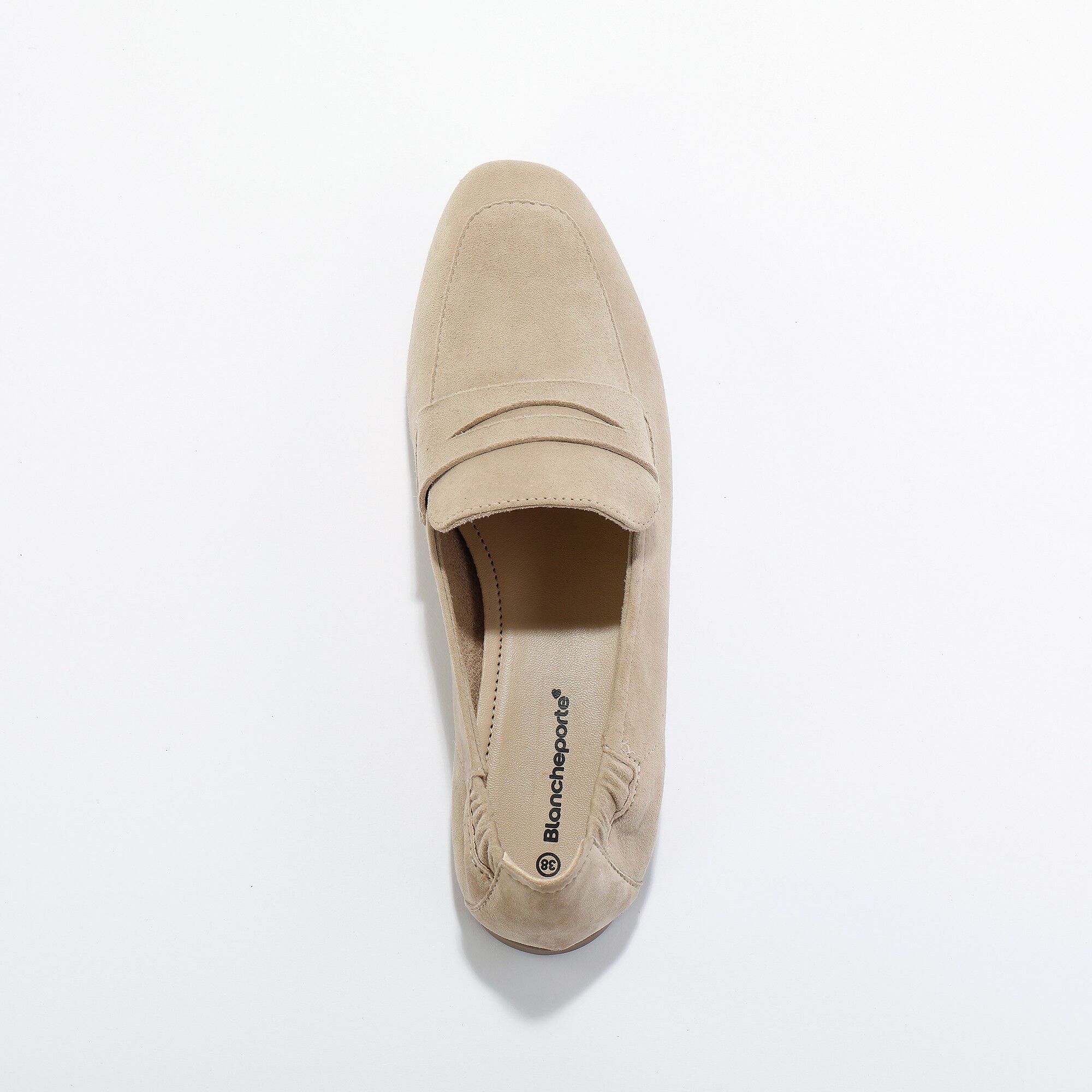 Mocassins croûte de cuir