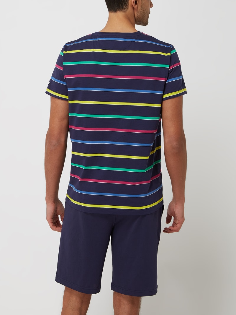 Pyjama aus Baumwolle in marineblau