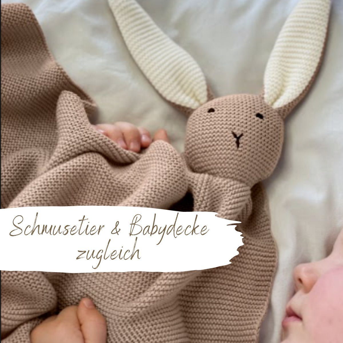 Babydecke DIKOS® Babydecke SCHMUSE-HASE Baby Geschenk Mädchen Junge Geschenkset, DIKOS, Geschenk zur Geburt, PREMIUM Qualität, 100 % BIO Baumwolle, nachhaltig
