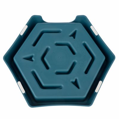 TIAKI Slow Feeder Blue Hexagon