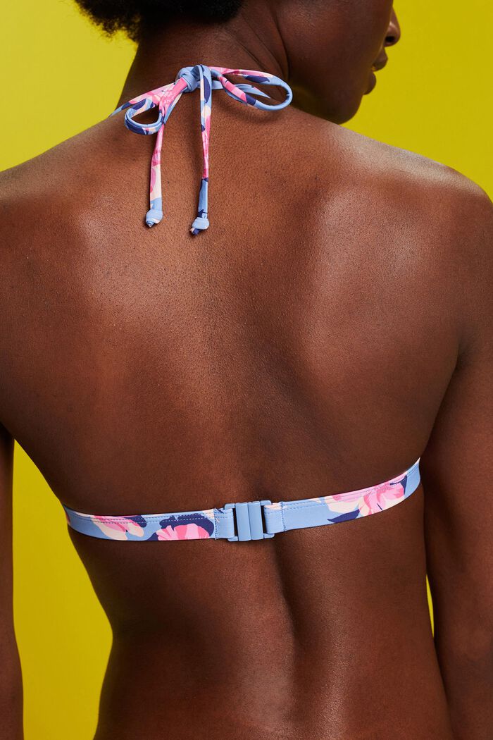 Recycelt: Wattiertes Neckholder-Bikinitop