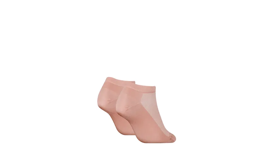 Calvin Klein Damen Sneaker Socken Mesh 2er Pack light pink