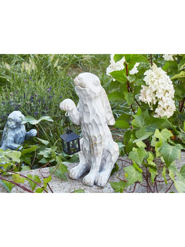 Beliani Gartenfigur GERLAND in Weiß - (W) 21 x (H) 37 x (L) 13 cm günstig kaufen onesize