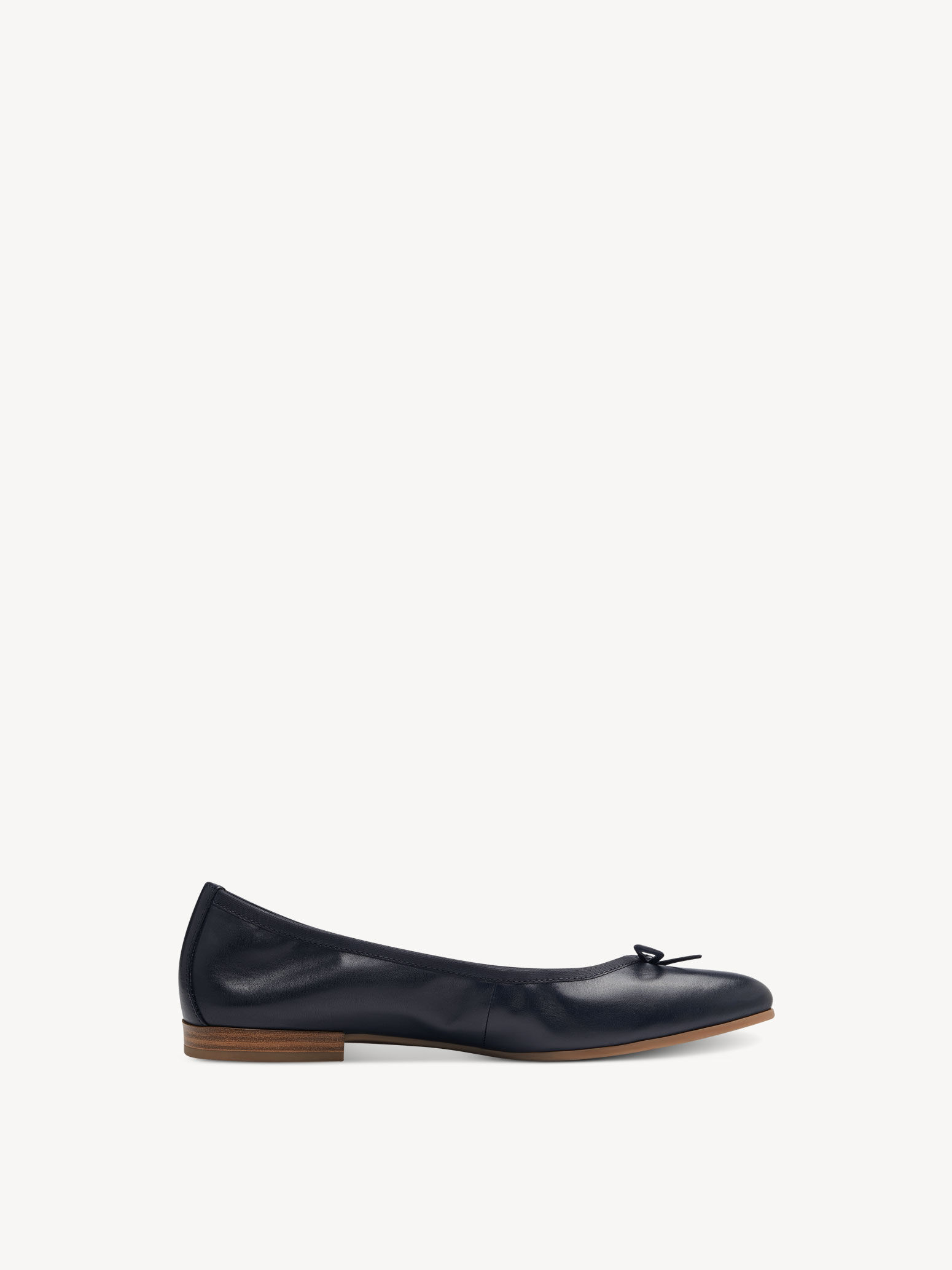 Ballerine en cuir - bleu