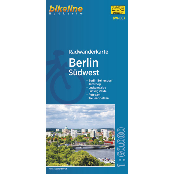 RADWANDERKARTE BERLIN SÜDWEST 1:60.000 (RW-B03) - Fahrradkarte