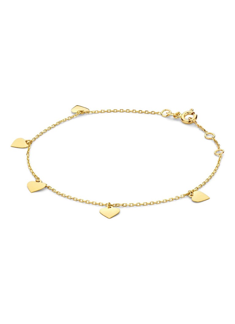 Brățară Jackie cu inimă, aur galben de 14k