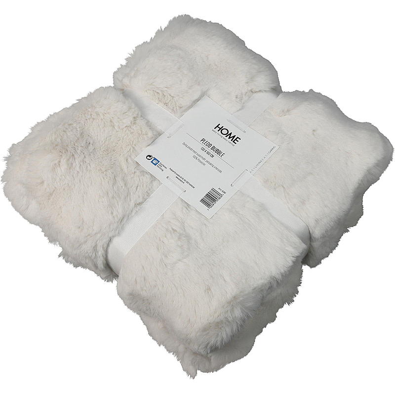 Home Pledd 130x160 cm offwhite Bubble
