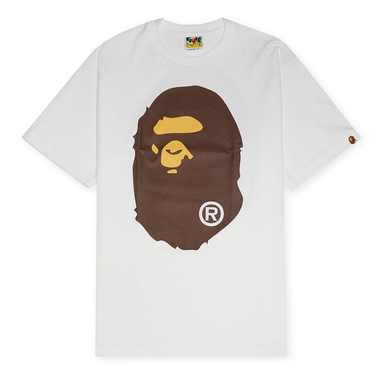 A Bathing Ape Big Ape Head Tee white
