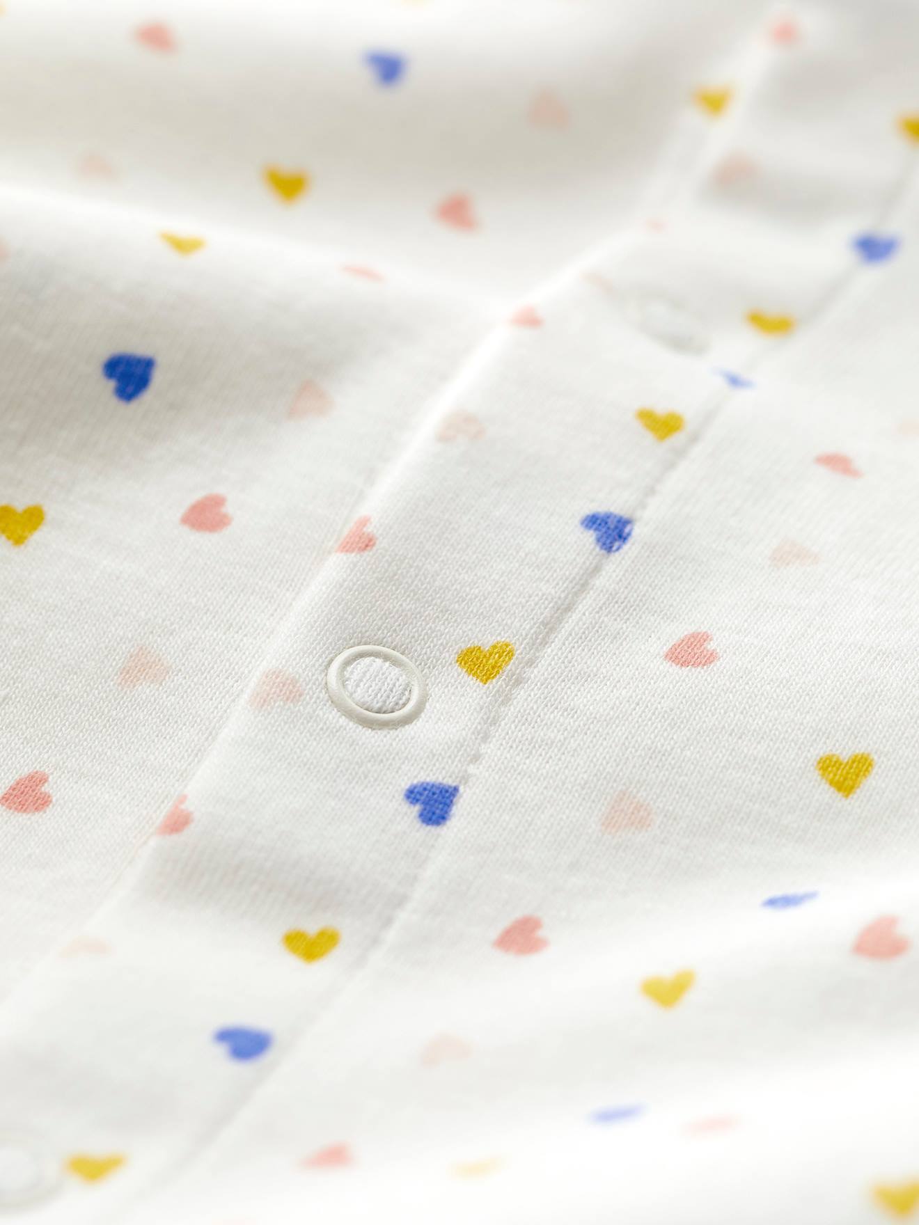 Dors-bien bébé en coton bio PETIT BATEAU blanc imprimé