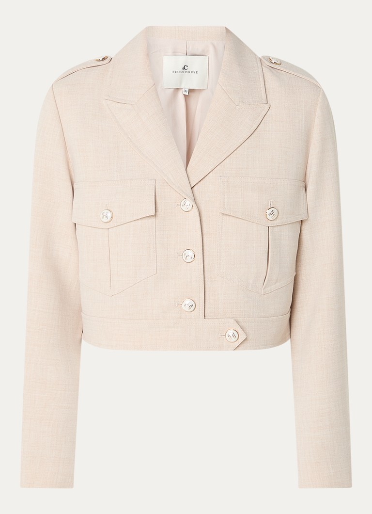 Fifth House Cole cropped jacket with chest pockets