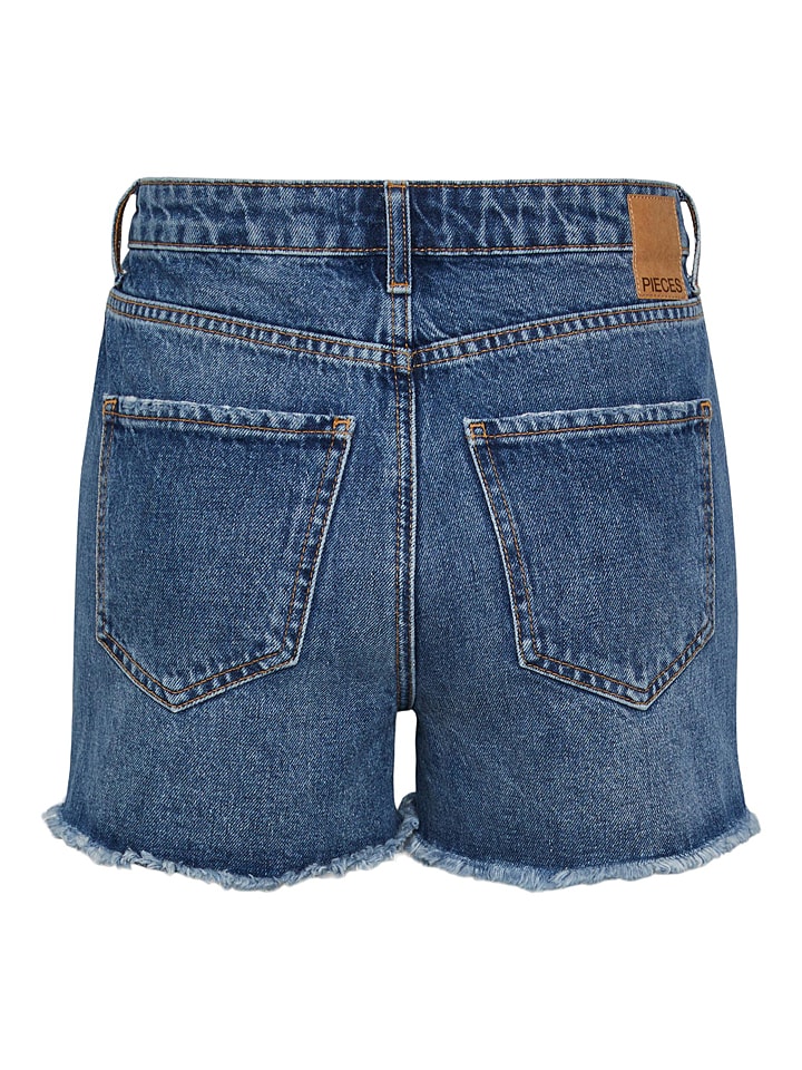 Pieces Jeans-Shorts in Blau günstig kaufen