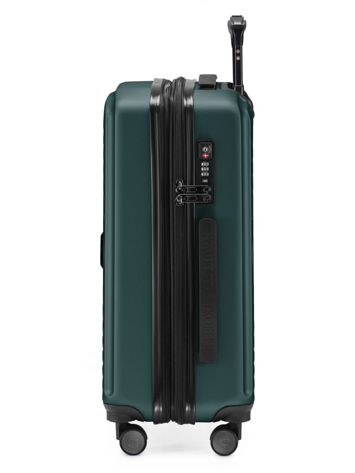 Hauptstadtkoffer Mitte - Handgepäck Bordgepäck-Trolley Koffer, TSA, in Waldgrün günstig kaufen S