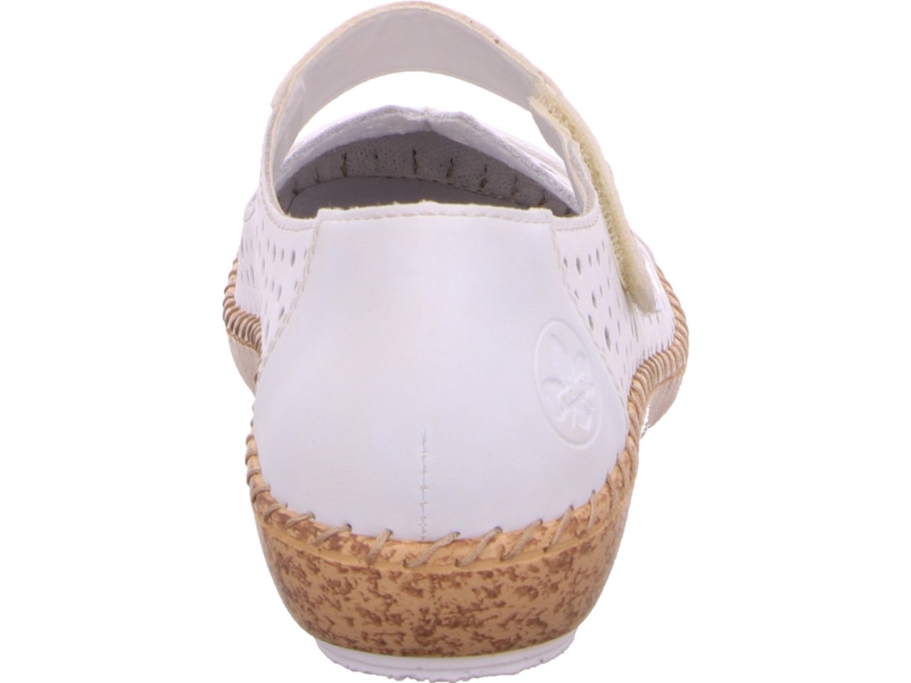 RIEKER Sportliche Slipper weiss