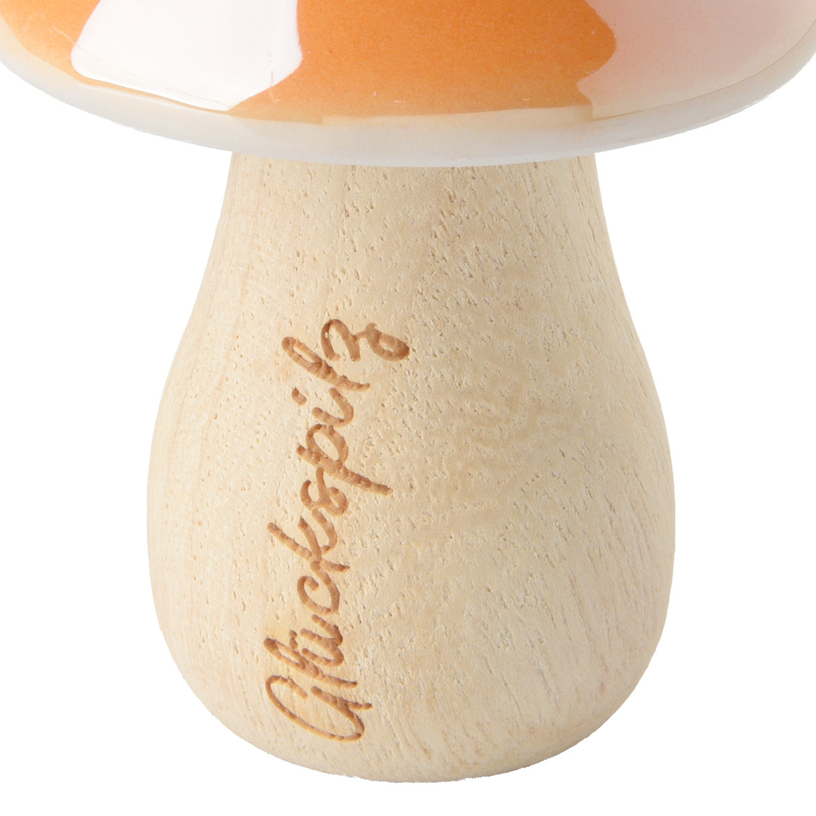 Kleiner Deko-Pilz mit Keramikkopf