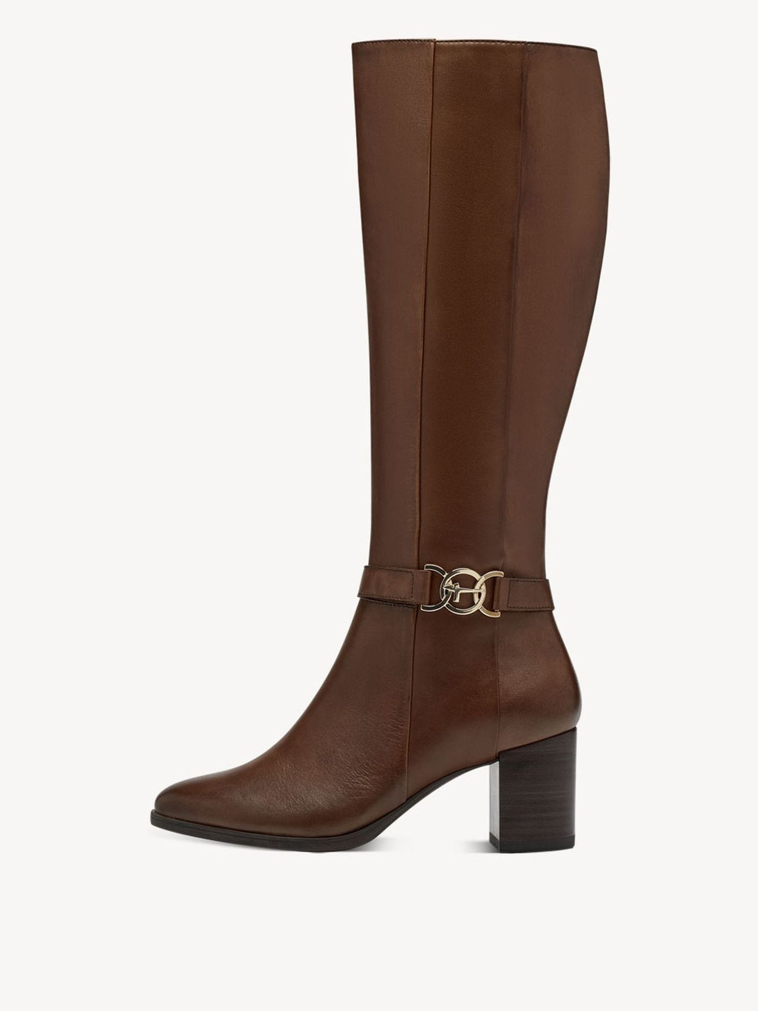 Bottine en cuir - marron