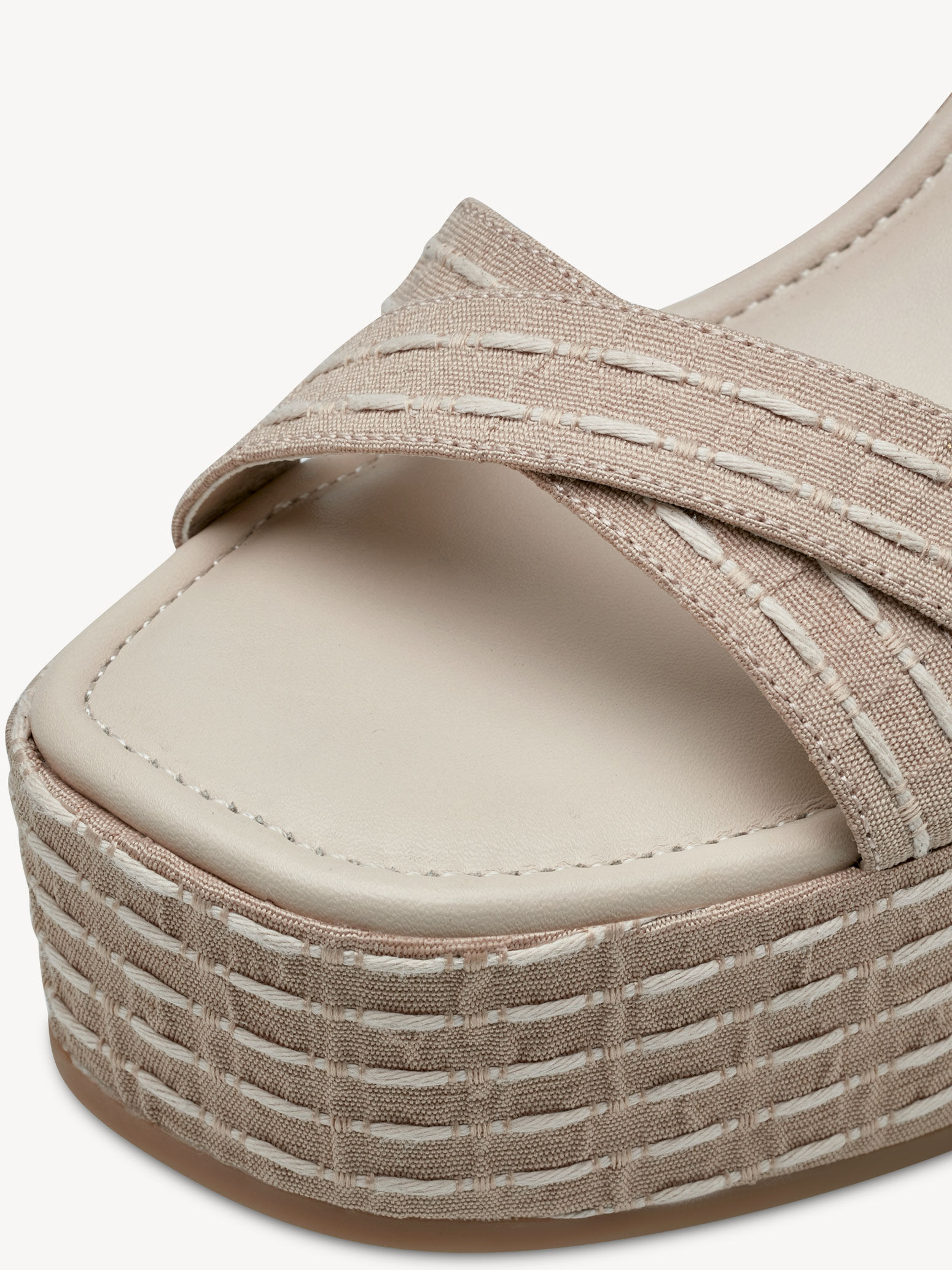 Sandale à talon - beige