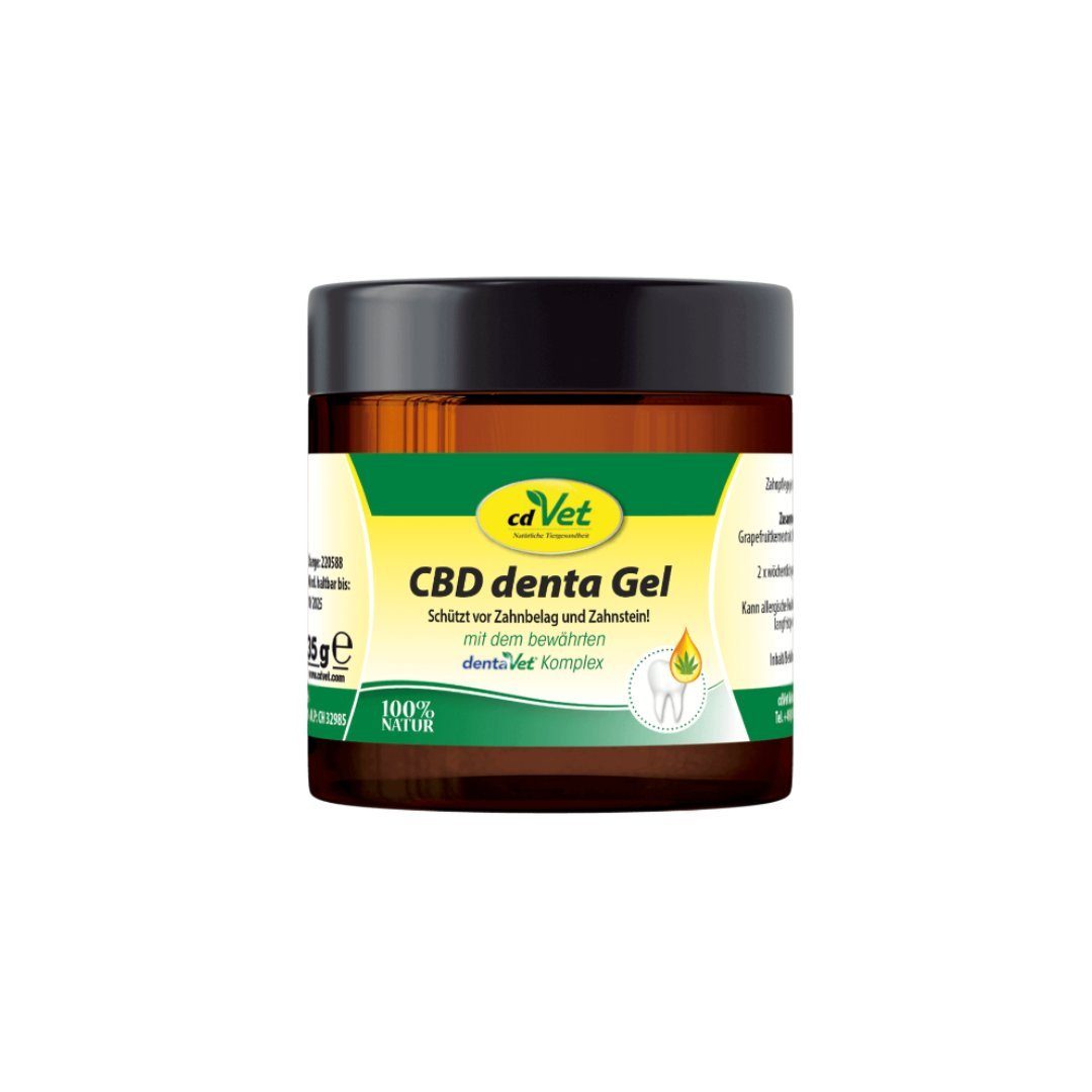 cdVet Tier-Zahncreme CBD denta Gel, 35g, Für Hunde