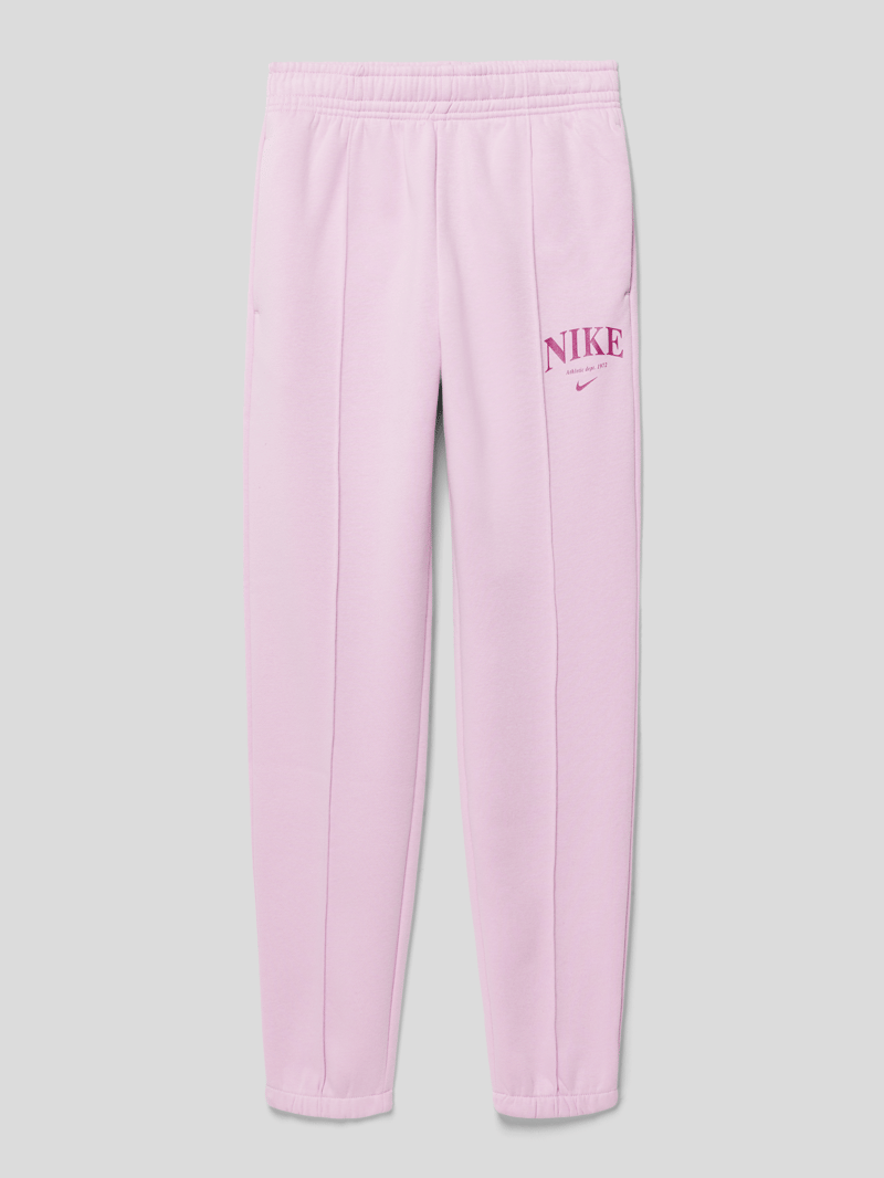 Sweatpants mit Label-Detail in flieder