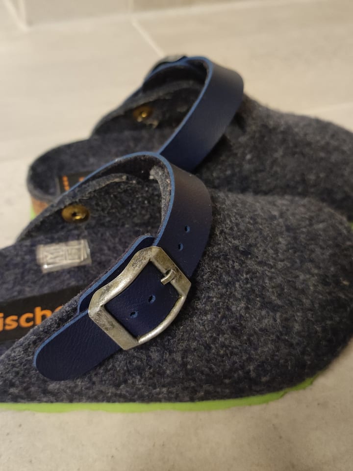 Fischer Markenschuh Clogs in Blau günstig kaufen 26