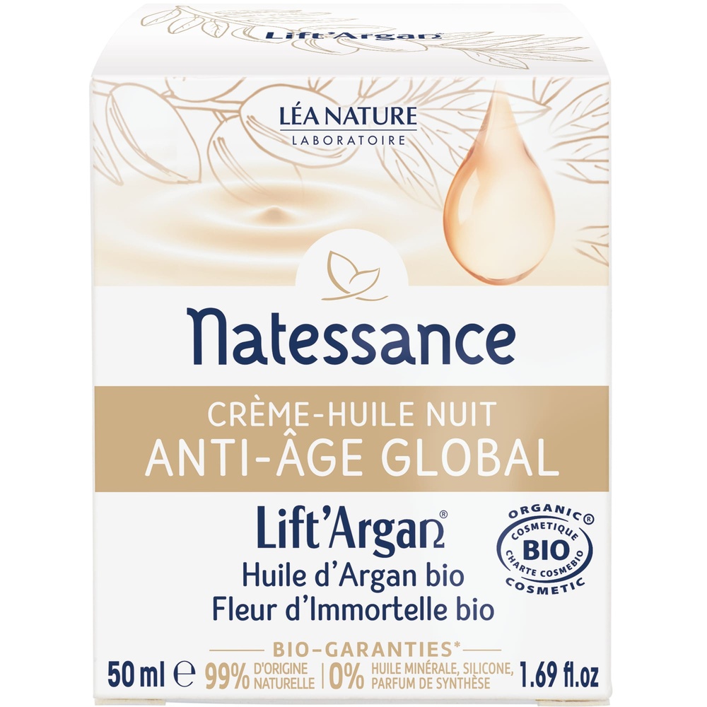 natessance Crème-huile nuit anti-âge global Crème huile