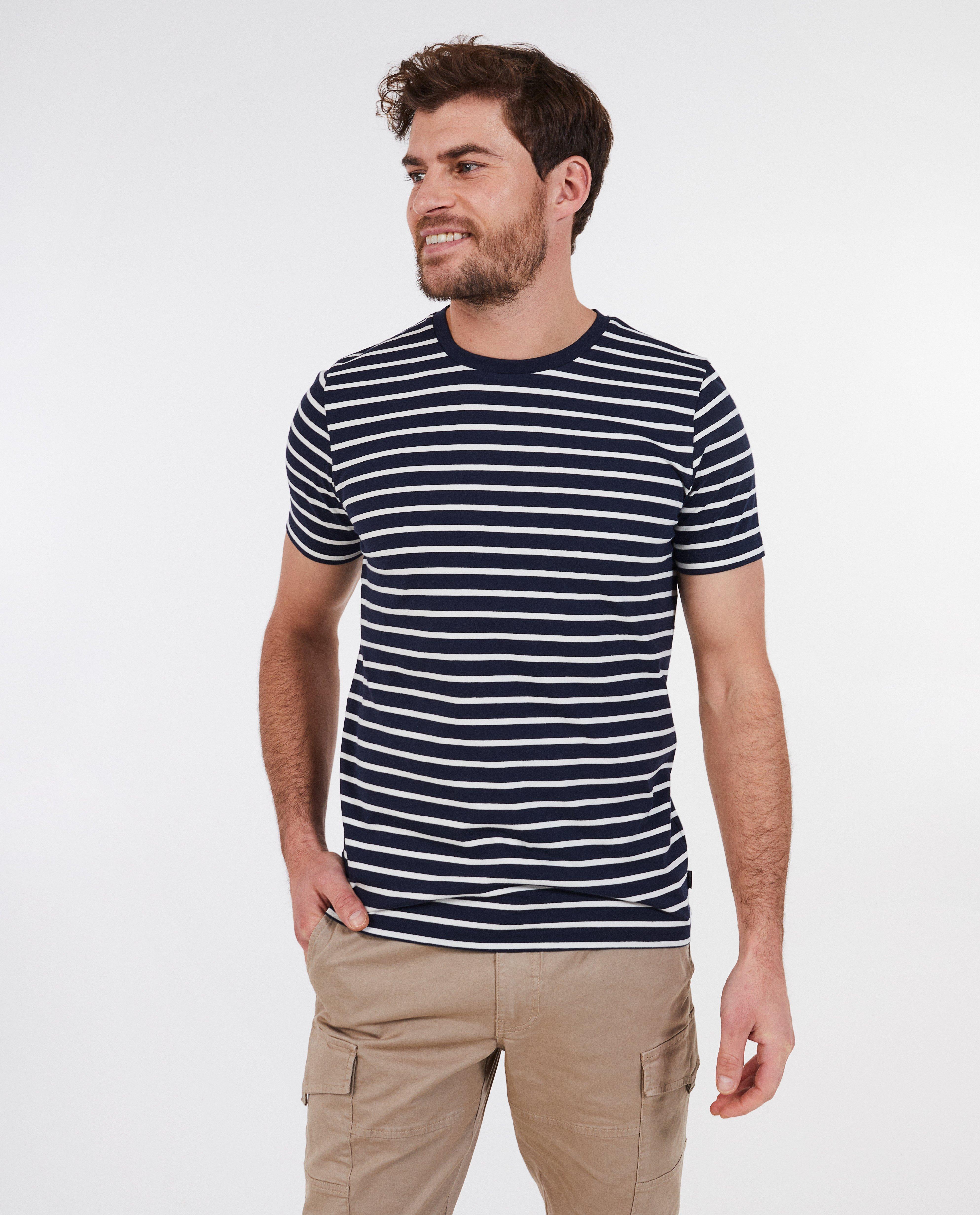 Tricou albastru închis din bumbac organic cu tematică de quarterback