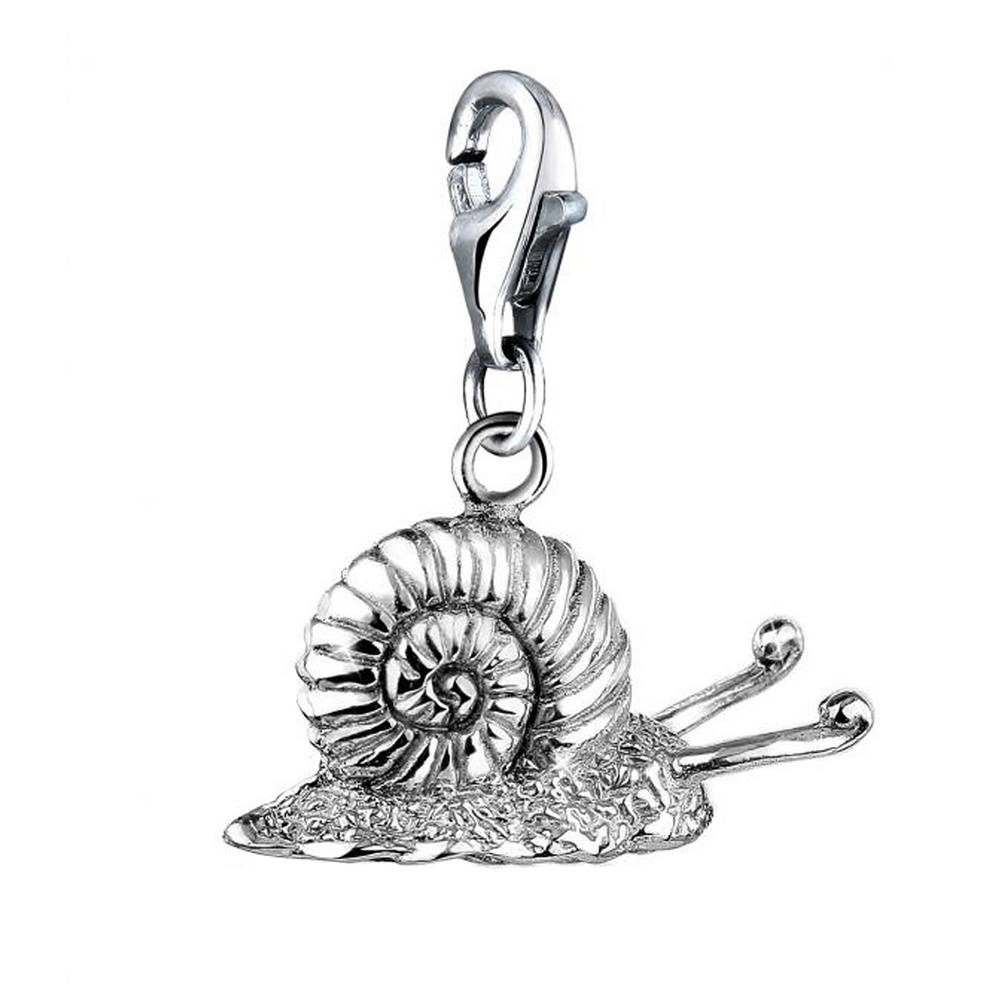 Nenalina Nenalina Amulette Femmes pendentif escargot en argent sterling 925 Pendentif