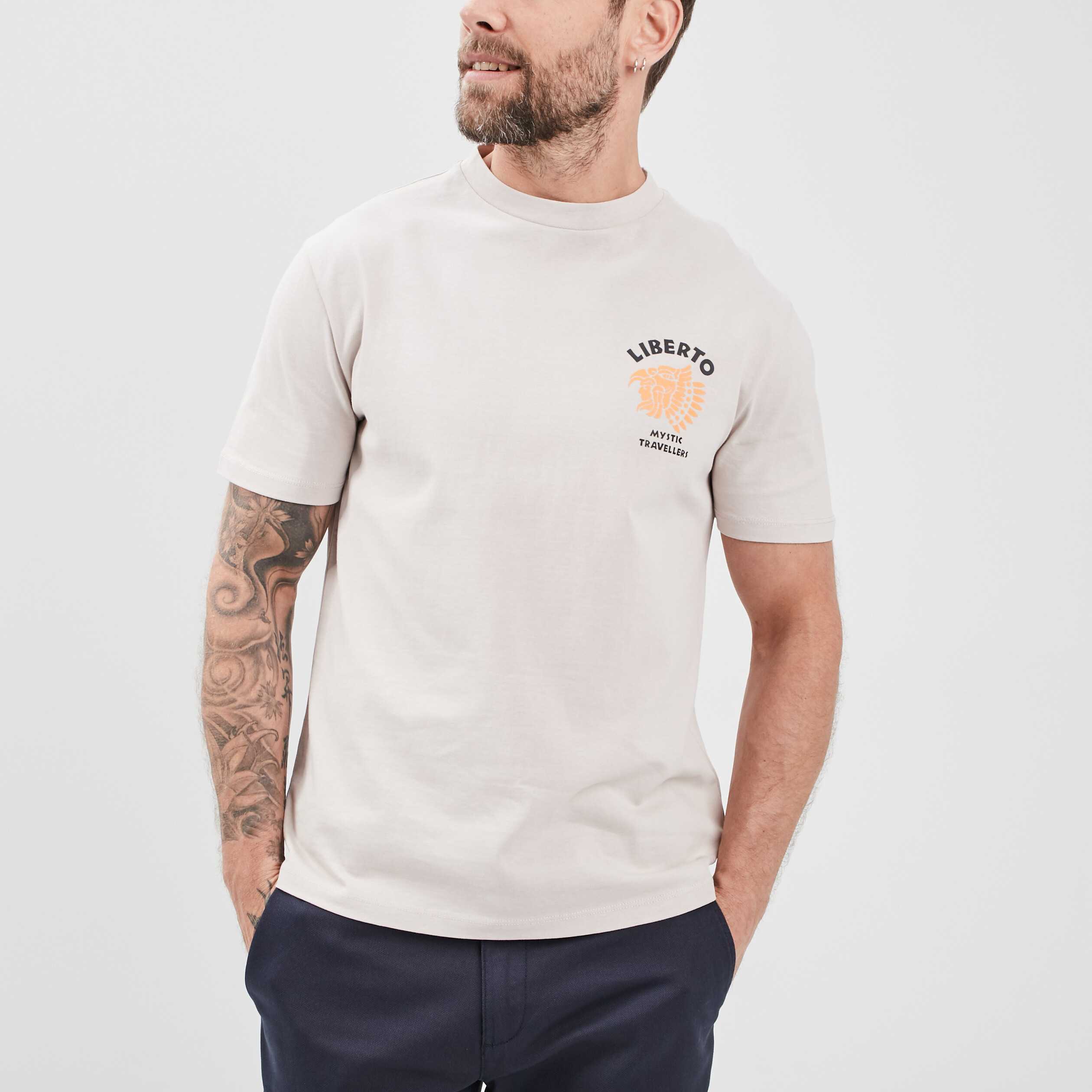 T-shirt Liberto sable homme | La Halle