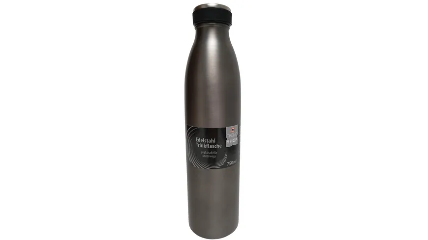 TRENDSHOP Isoliertrinkflasche 0,75l edelstahl