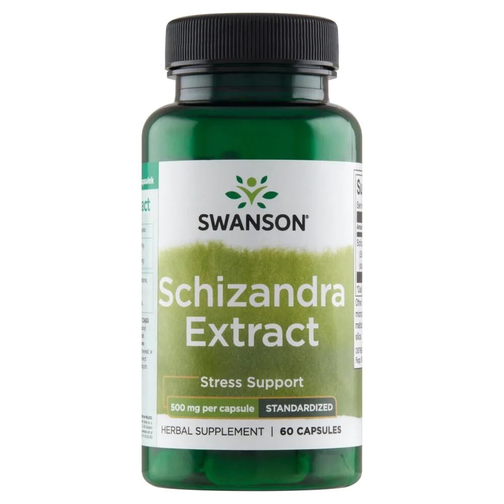 Cápsulas de extrato de Schizandra da Swanson, 500 mg