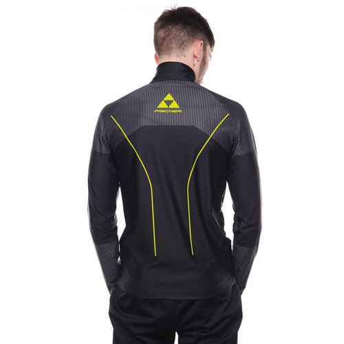 HERREN SWEATSHIRT CROSS SKISHIRT TURTLENECK BLACK