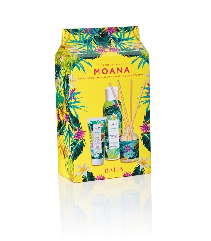 BAIJA-MOANA-Coffret noël mousse de douche, crème mains , bouquet