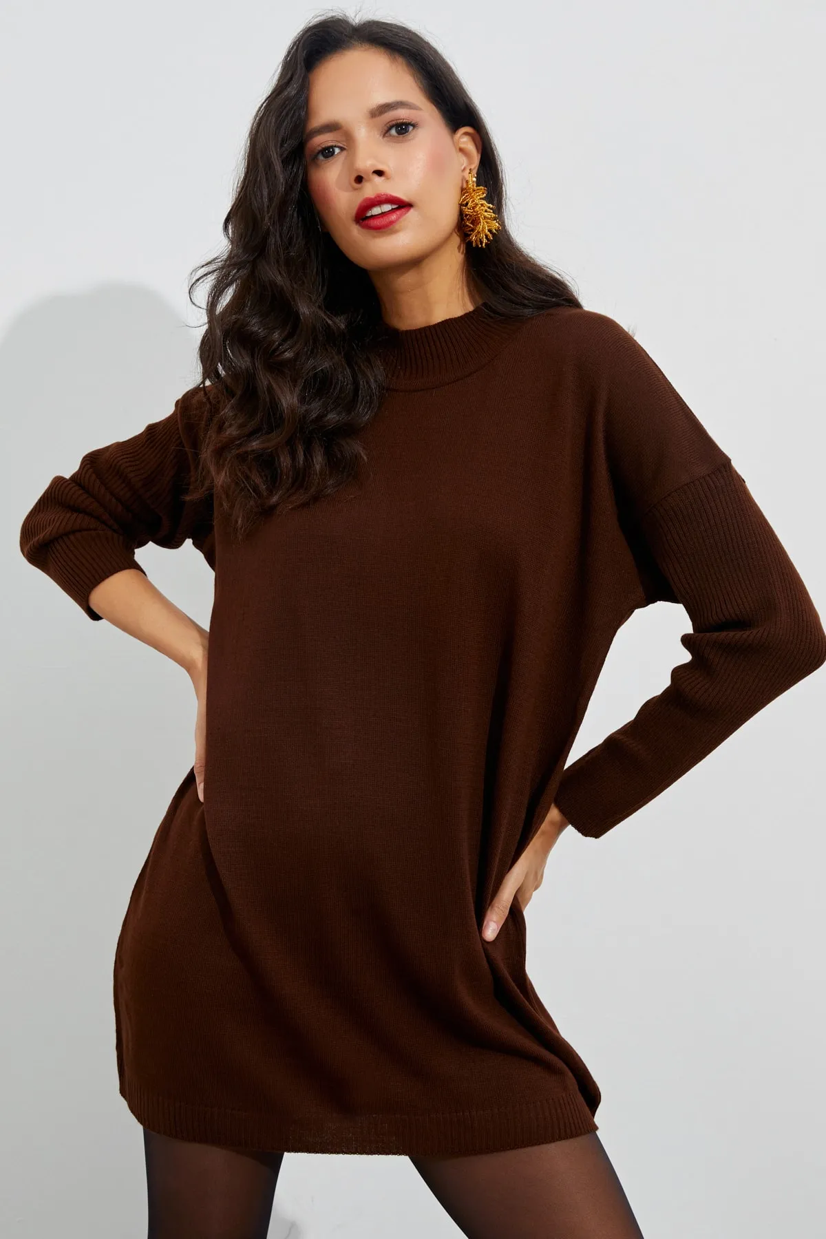 Cool & Sexy  Tunika - Braun - Relaxed Fit