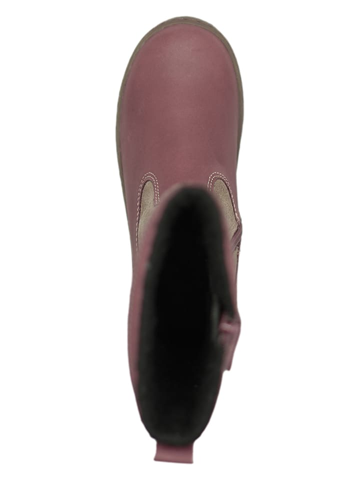 El Naturalista Leder-Winterstiefel in Beige/ Altrosa günstig kaufen