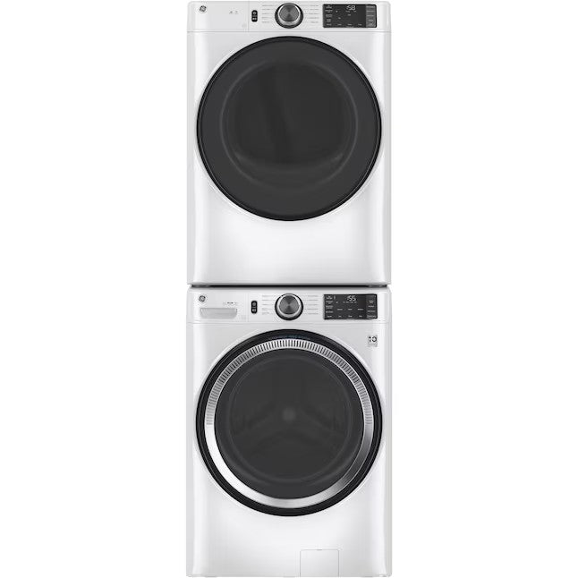 GE UltraFresh Vent System 4.8-cu ft Stackable Smart Front-Load Washer (White) ENERGY STAR