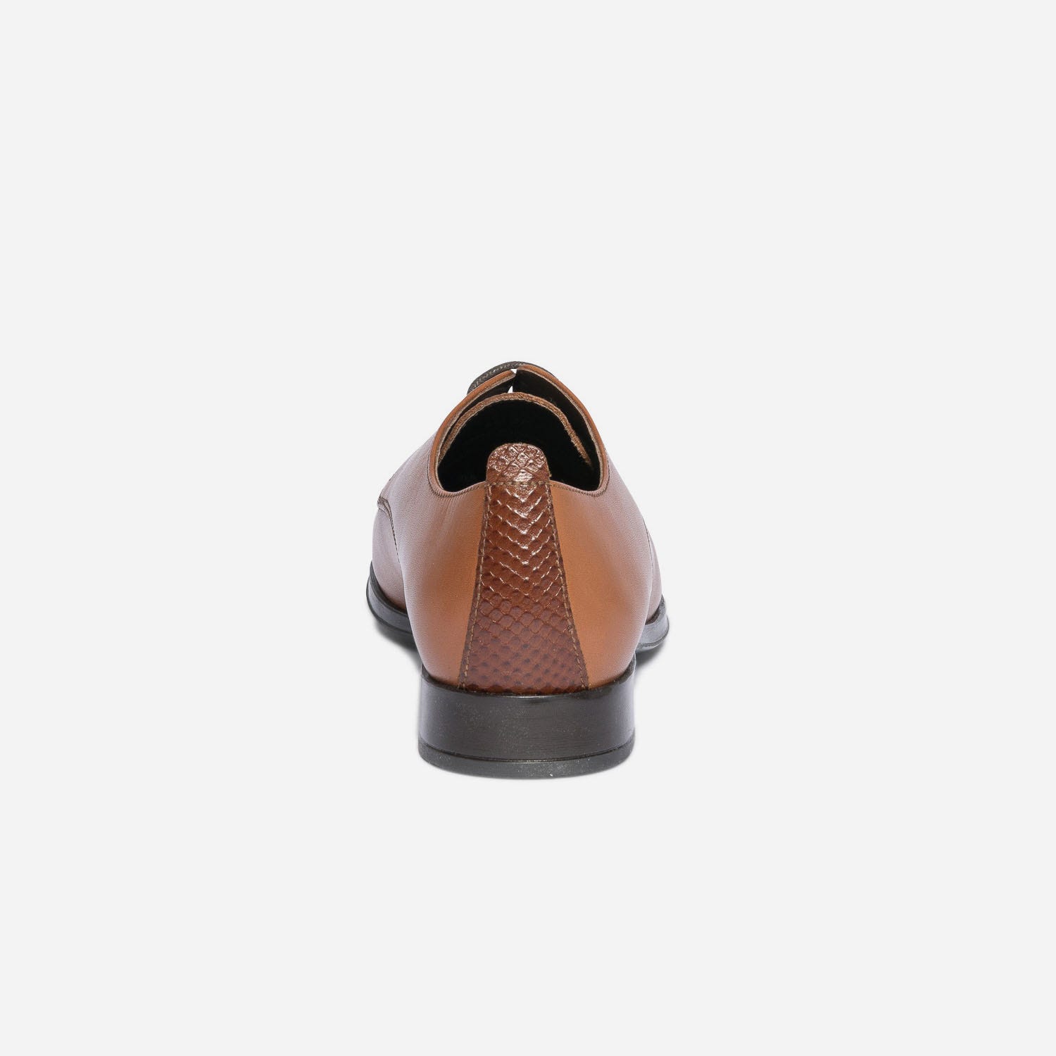 Derby cognac en cuir