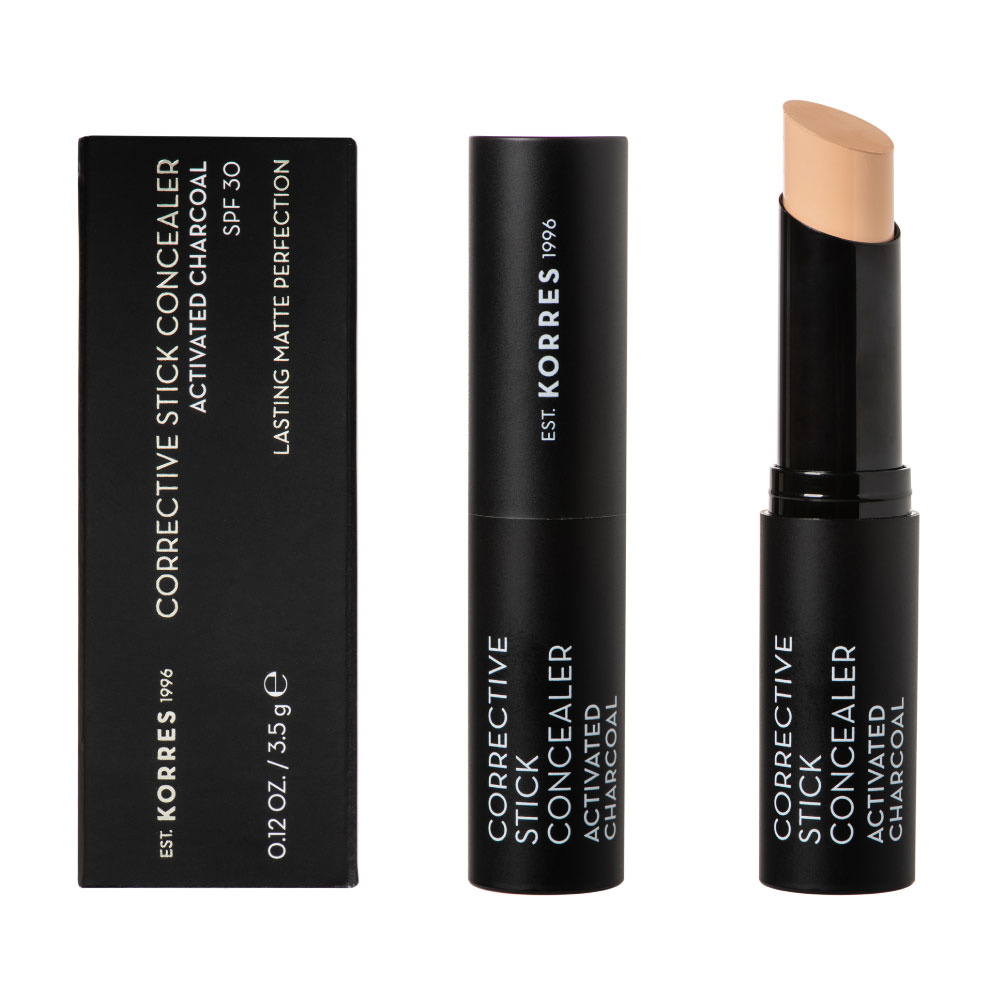 korres Stick concealer correcteur, Charbon Actif Spf30, Teinte 2 CONCEALER