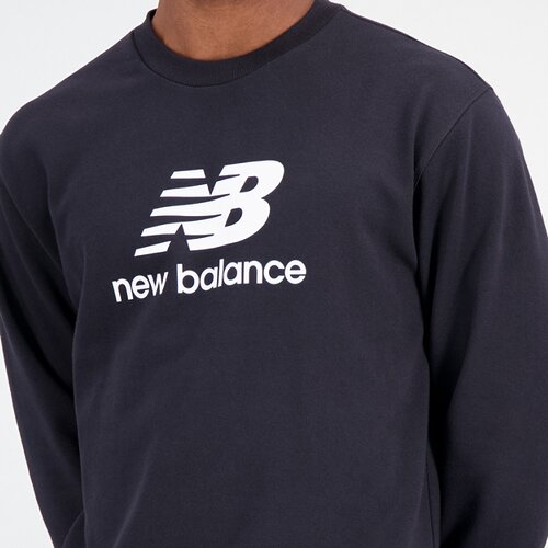 HERREN T-SHIRT ESSENTIALS STACKED LOGO FRENCH TERRY CREWNECK