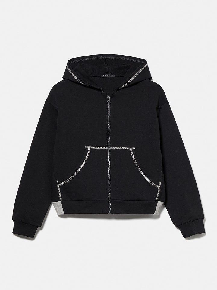 Sisley Sweatjacke in Schwarz günstig kaufen