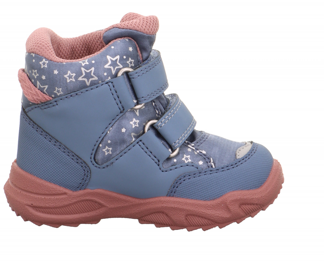 GLACIER - Blau/Rosa Boots mit Klettverschluss