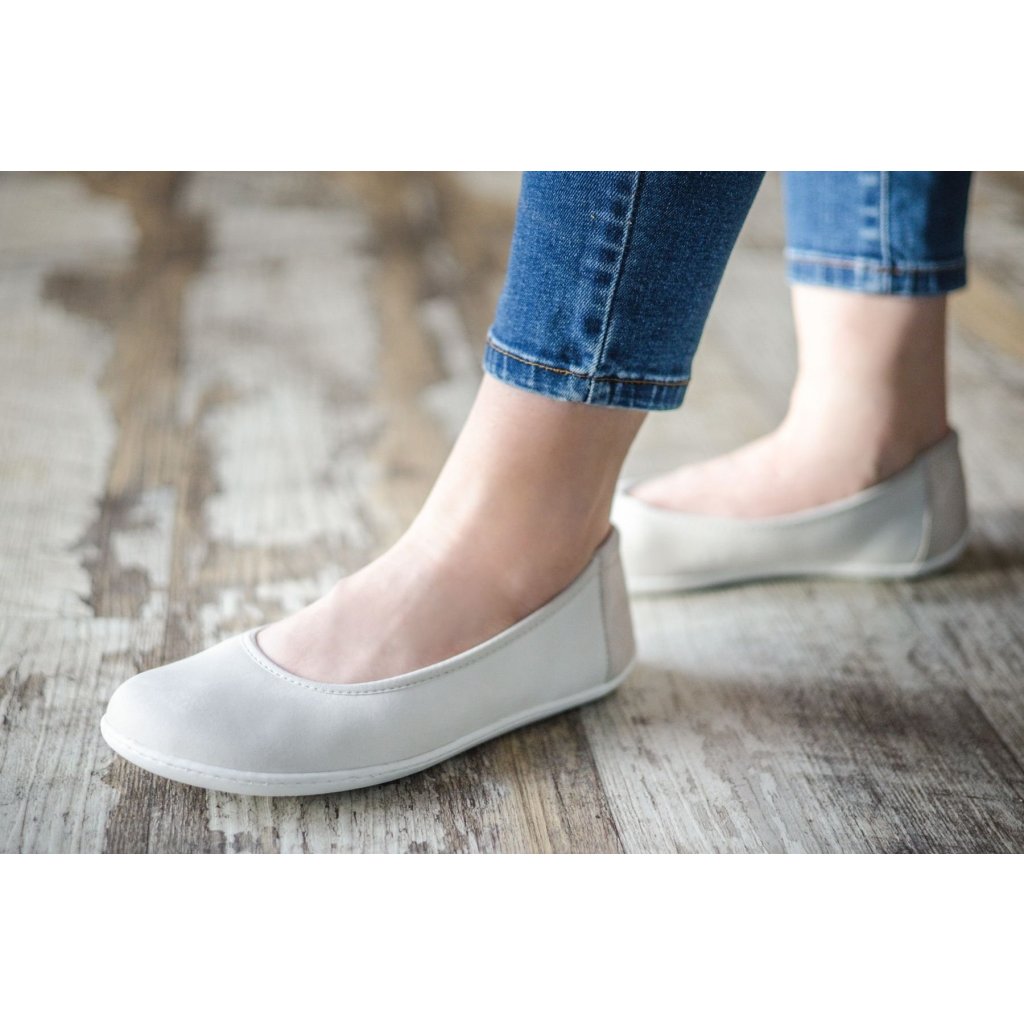 Be Lenka Sophie Chalk White Barfuß-Ballerinas