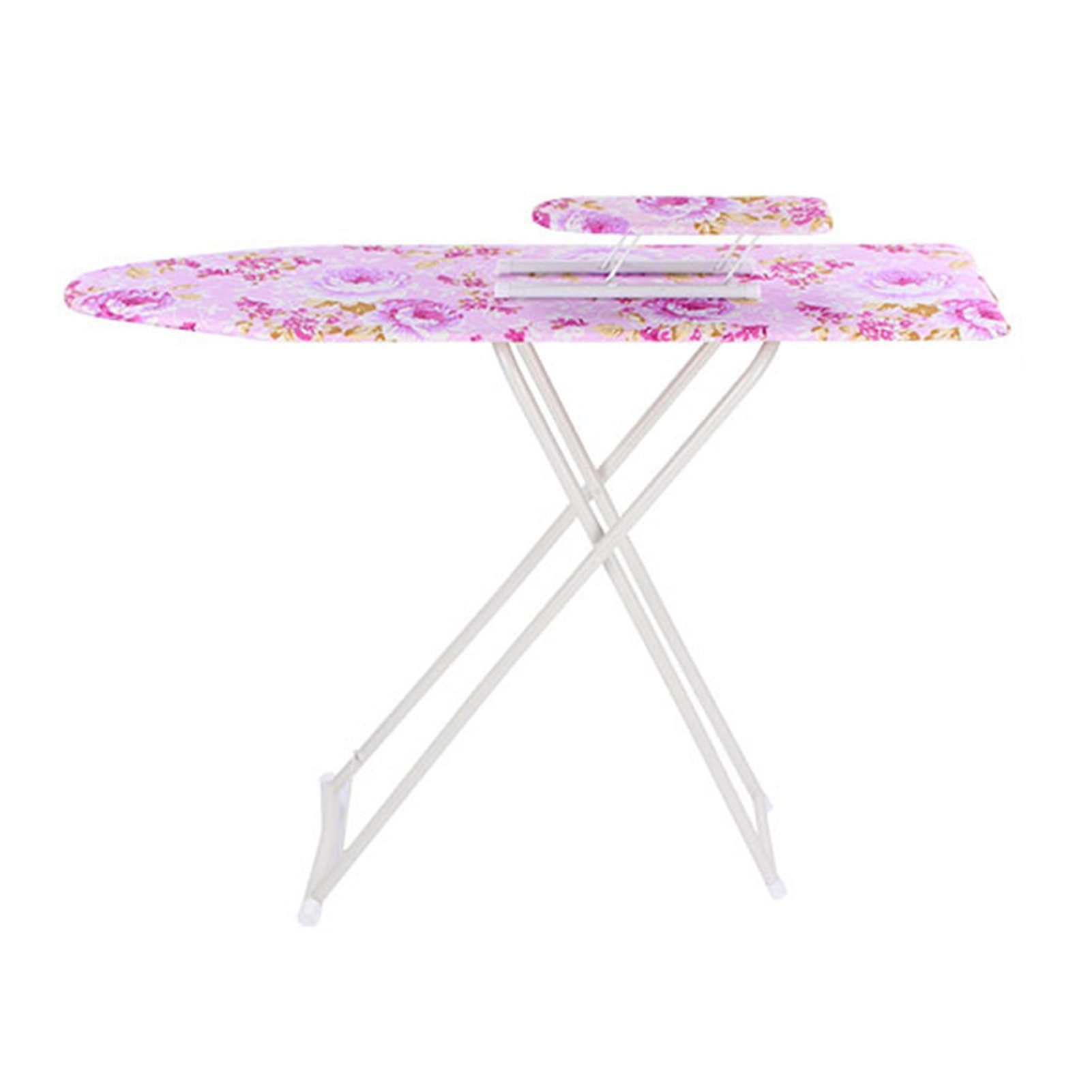 Rutaqian Bügelbrett Bügelbrett mit klappbaren Beinen, Einstellbar, Klappbares Bügelbrett, 92cm x 78cm x 30cm
