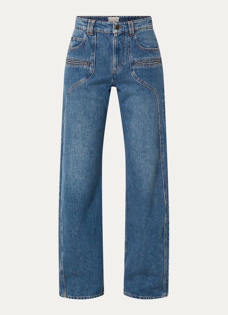 Jean Isabel Marant Betiane taille haute à jambes larges, délavage moyen