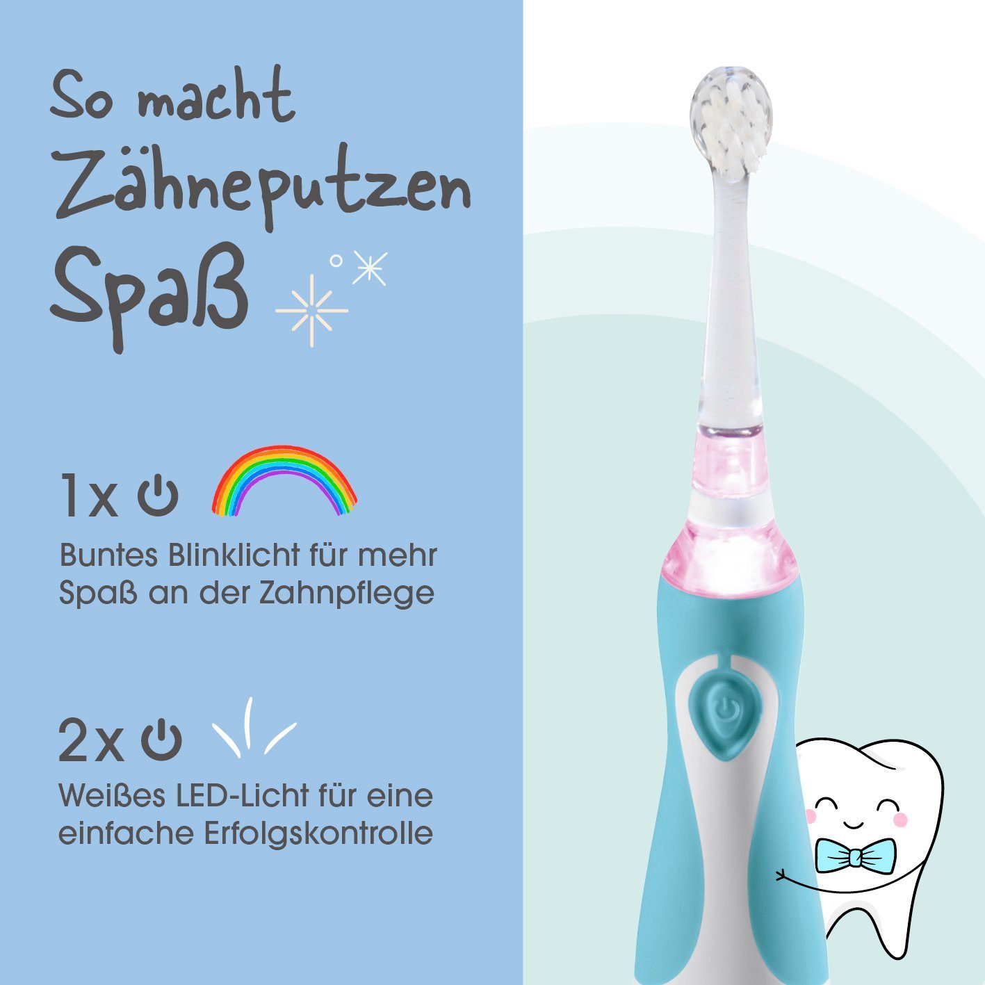 VITALmaxx Elektrische Zahnbürste ab 6 Monate Rosa