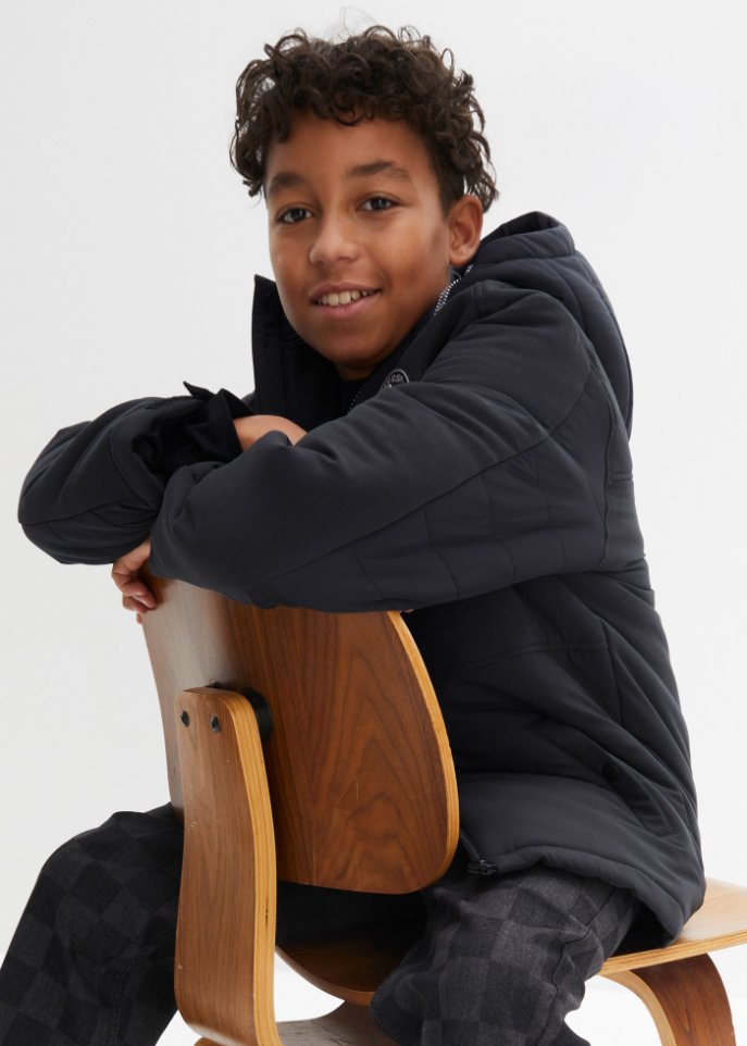 Jungen Übergangsjacke mit Kapuze