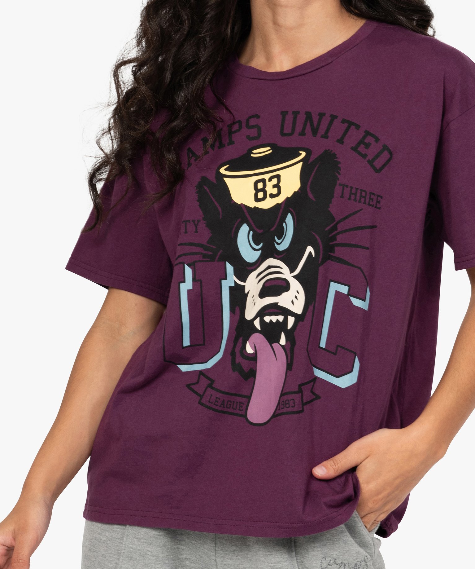 Tee-shirt femme ample à manches courtes et motif XXL - CAMPS | GEMO